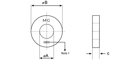 Arruela Lisa Tipo A – Narrow – Série Leve Norma de Referência B27.2 : 18.22.1
