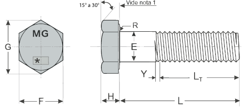 Parafuso-Sextavado--Normal---Leve---Regular-SAE-graus--2,-5-e-8 Parafuso-Sextavado--Normal---Leve---Regular-SAE-graus--2,-5-e-8