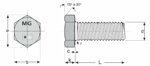 Parafuso-Sextavado-com-Rosca-Total-–-Série-Métrica